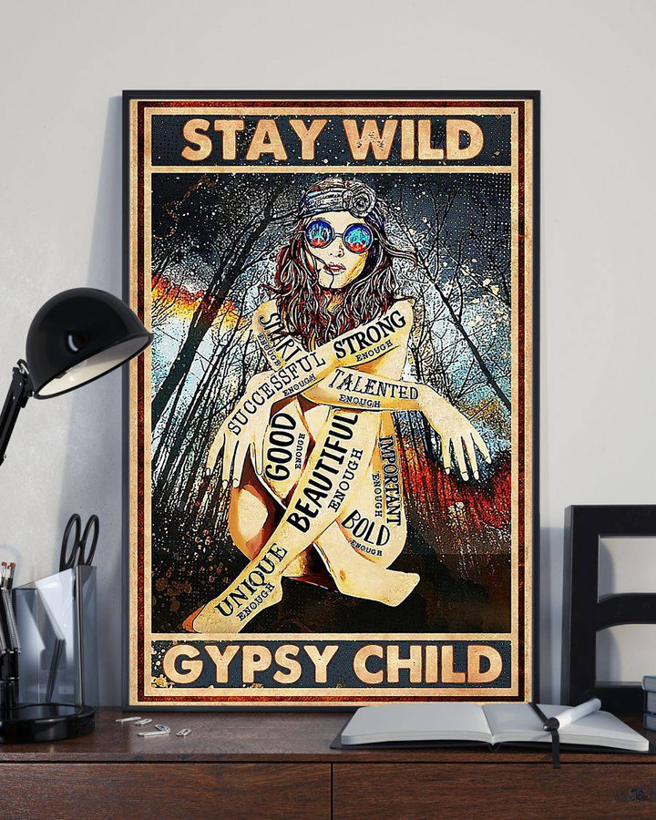 Stay Wild Beautiful Strong Successful Enough, Gypsy Child Matte Canvas - ATMTEE