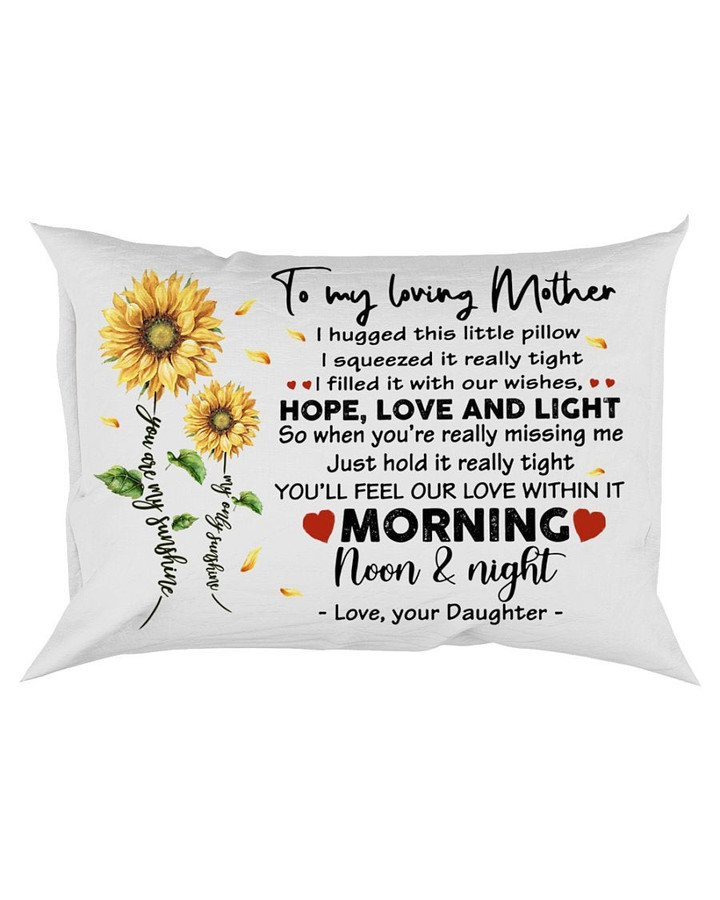 To My Loving Mother Hope Love And Light Canvas Pillow - ATMTEE