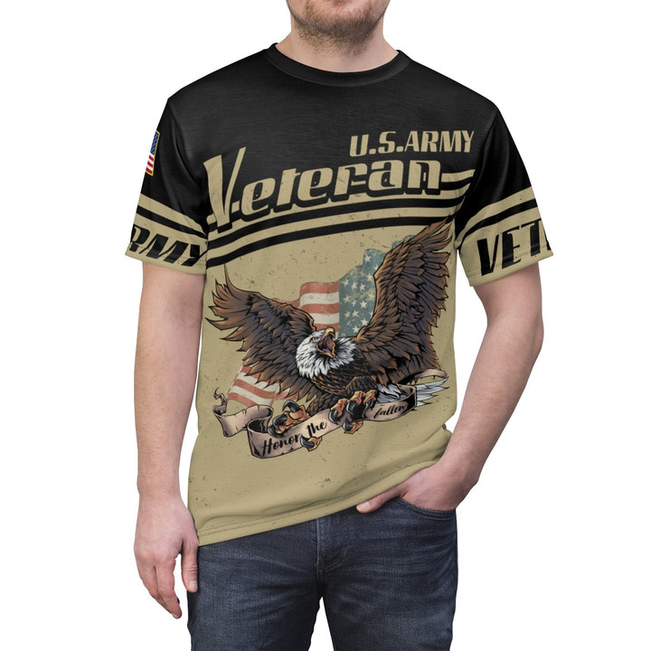 Veteran Shirt, Army Veteran, U.S Army Veteran, Honor The Fallen V2 All 3D Shirt All Over Printed Shirts - ATMTEE