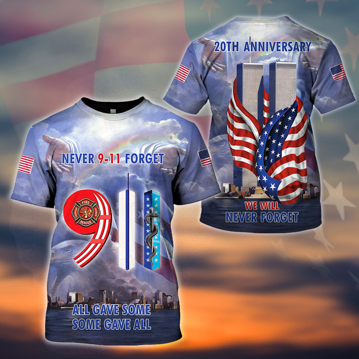 Patriot Day Shirt, 09.11 Shirt, We Will Never Forget All Over Printed Shirts - ATMTEE