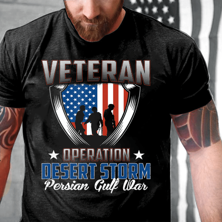 Veteran Operation Desert Storm Persian Gulf War T-Shirt - ATMTEE