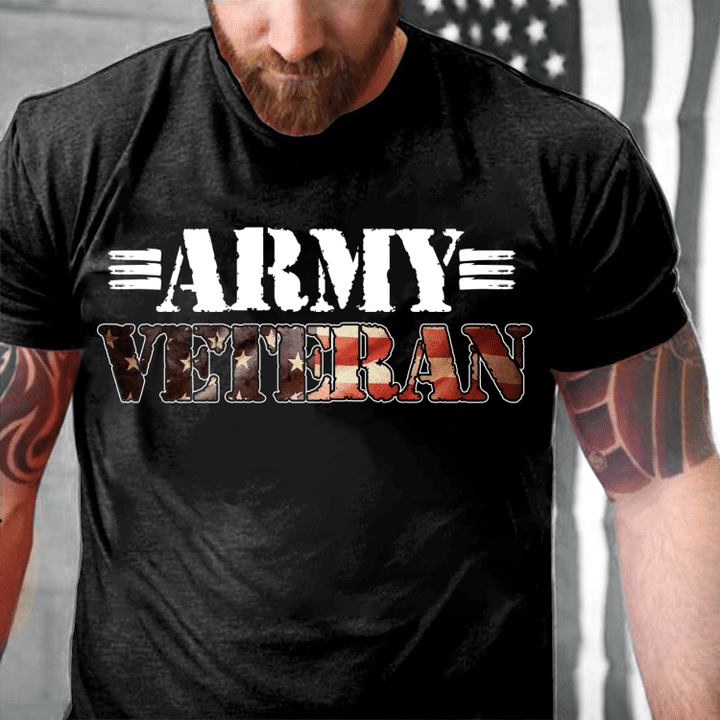 Army Veteran Shirt Proud US Army Veteran T-Shirt - ATMTEE