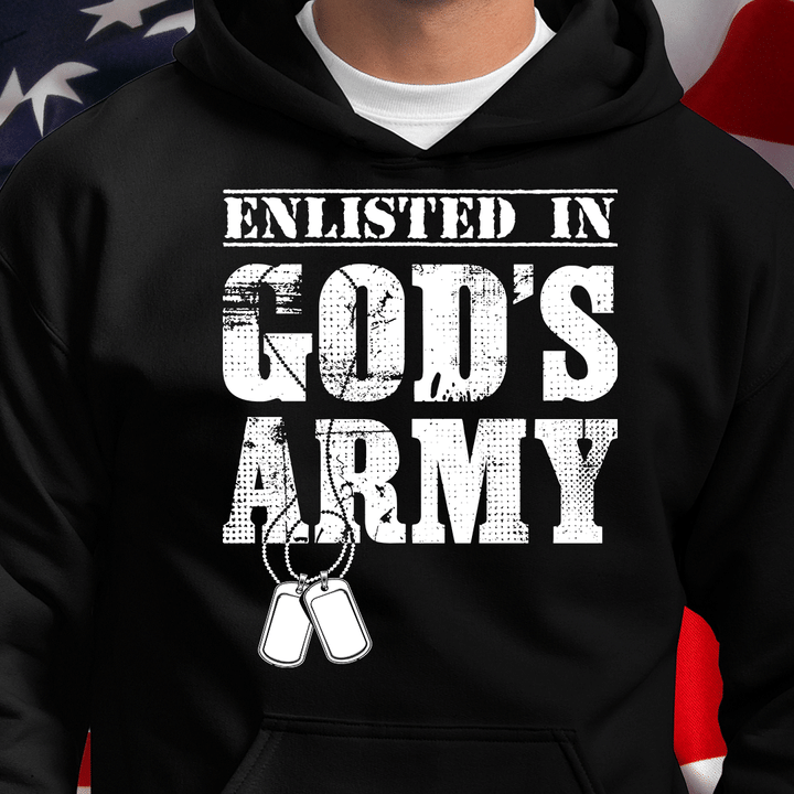 Enlisted In God's Army ATM-USVET68 Hoodies - ATMTEE