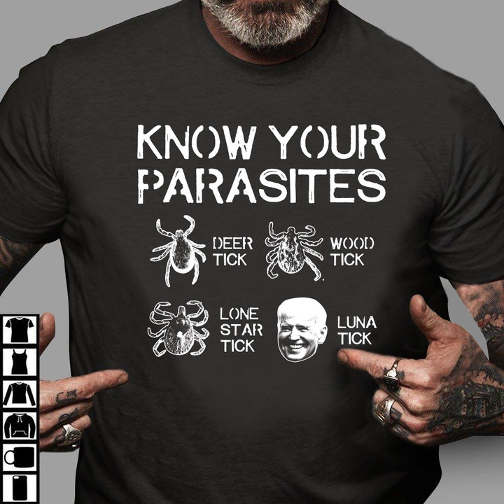 Know Your Parasites, Anti Biden T-Shirt