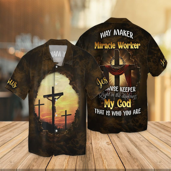 My God Not Dead Way Maker Miracle Worker Promise Keeper Light In The Darkness My God Hawaiian Shirt