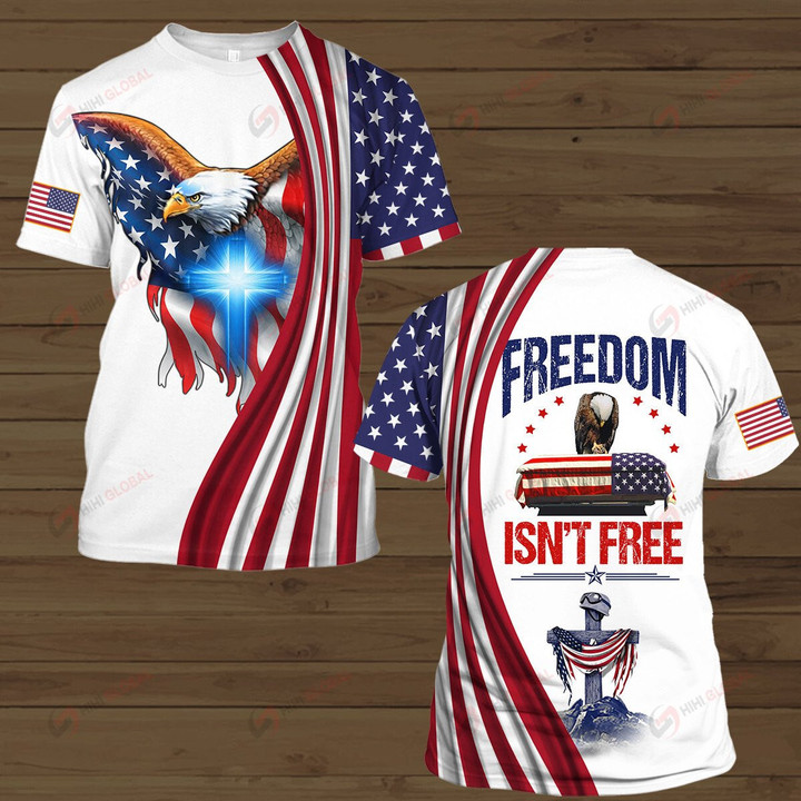 Freedom Isn't Fee Veteran All Over Printed Shirts