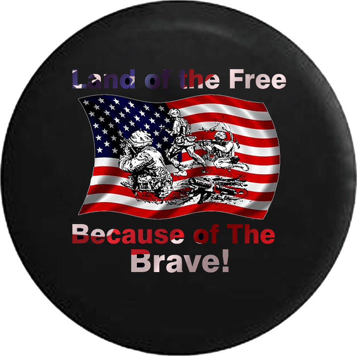 Jeep Liberty Tire Cover With Free Land Because of Brave - Jeep Tire Covers
