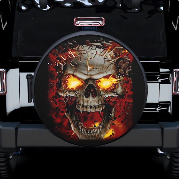 Explow Skull Car Spare Tire Gift For Campers - Jeep Tire Covers