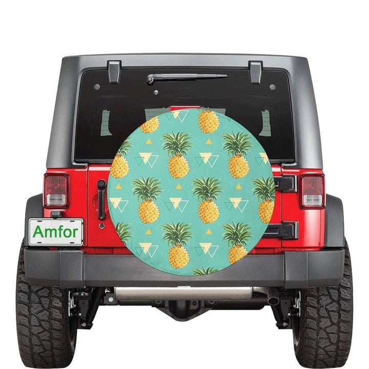 Pineapple Garden Pattern Modern Style Spare Tire Cover - Jeep Tire Covers