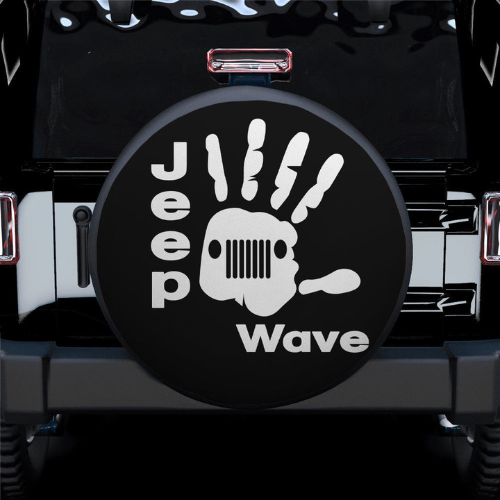Jeep Wave Jeep Car Spare Tire Cover Gift For Campers - Jeep Tire Covers