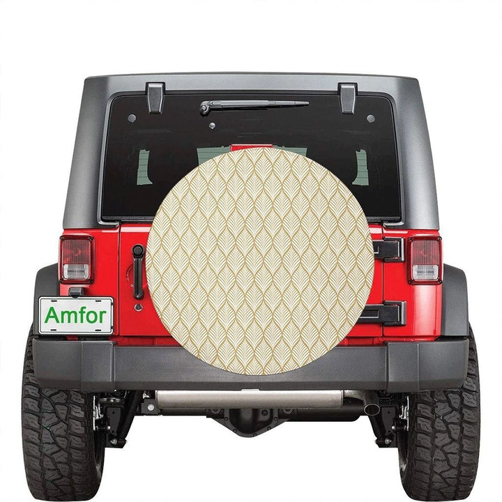 Hawaii Leaves Seamless Pattern Hawaii Spare Tire Cover - Jeep Tire Covers