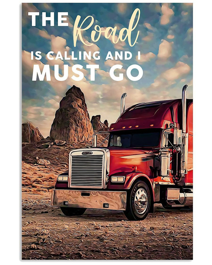 The Road Is Calling And I Must Go Matte Canvas - ATMTEE
