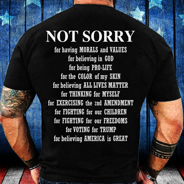 Trump Shirt, Shirts With Sayings, Not Sorry For Voting For Trump Premium T-Shirt