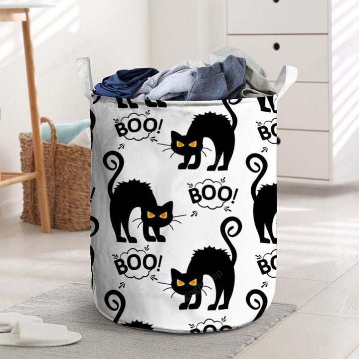Boo! Cat Laundry Basket