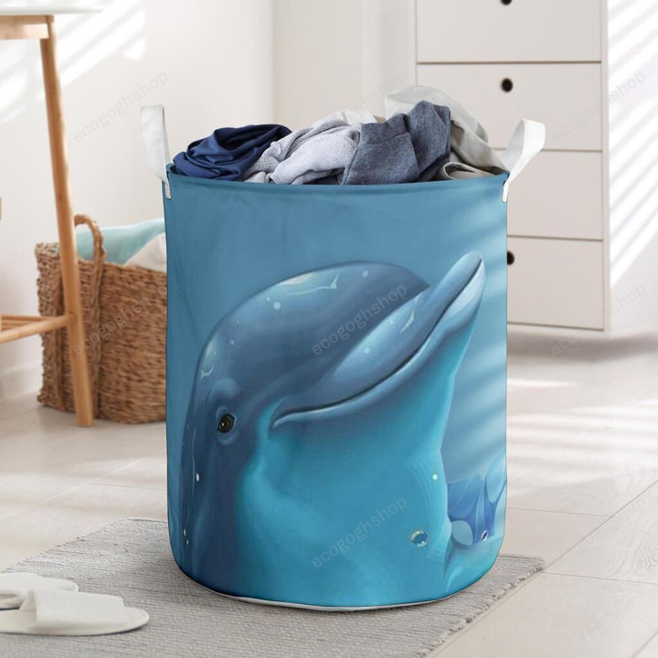 Dolphin Laundry Basket Hamper Homegoods Home Gift For Family