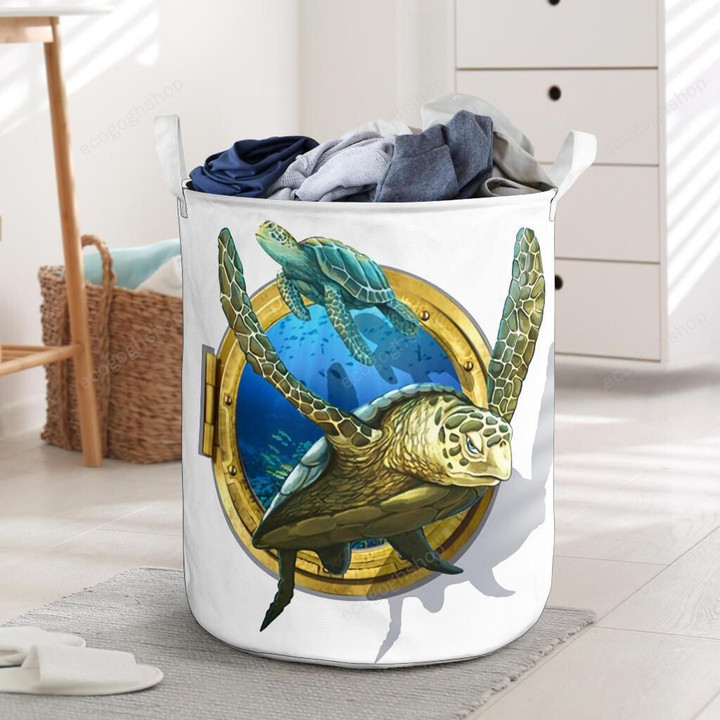 Sea Turtle Laundry Basket