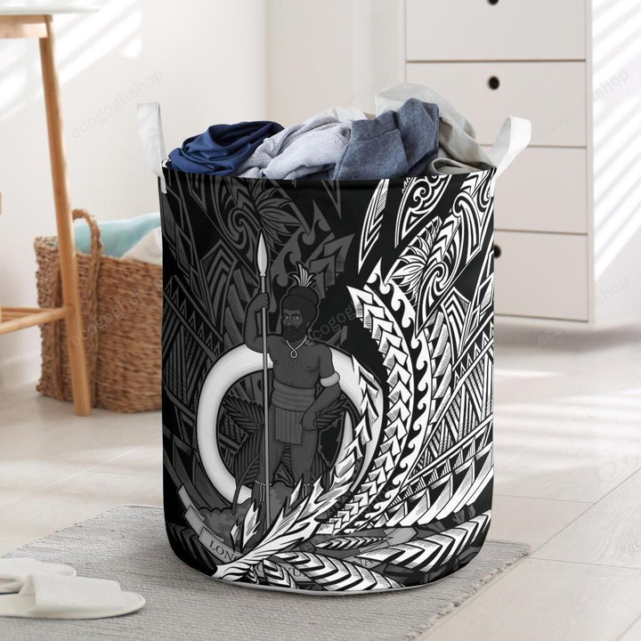 Vanuatu Logo With Wings Style Laundry Basket