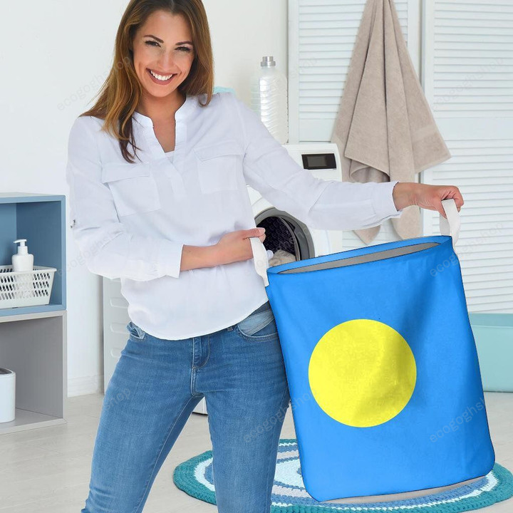 Flag Of Palau  Laundry Basket
