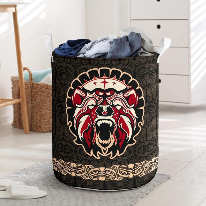 Canada Haida Bear Tattoo  Laundry Basket