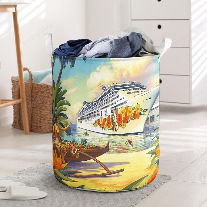 Hawaii Mordern Ship Laundry Basket
