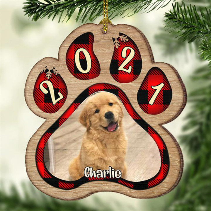 Personalized Dog 2021 Christmas Ornament Custom Dog Christmas Ornament Unique Xmas Gifts