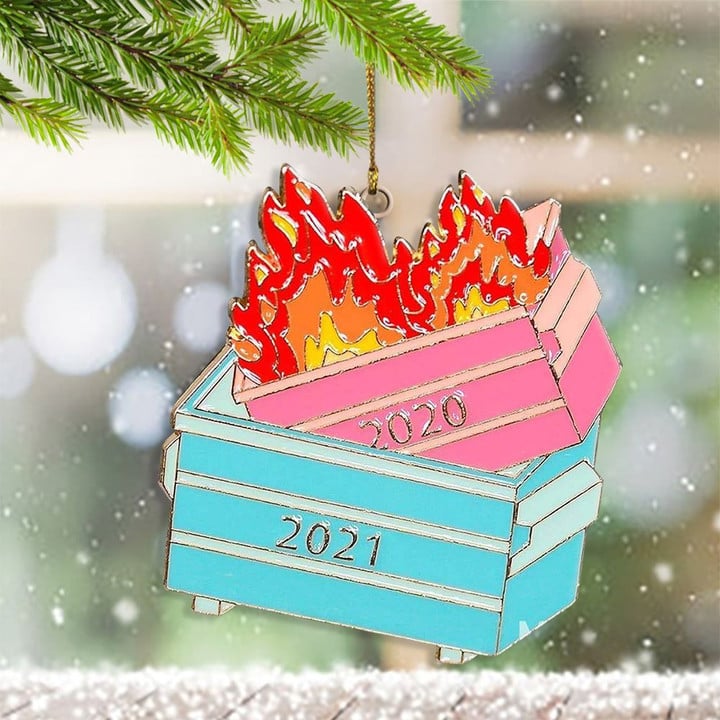 2020 Dumpster Fire Christmas Ornament Xmas Tree Ornaments Christmas Tree Decor