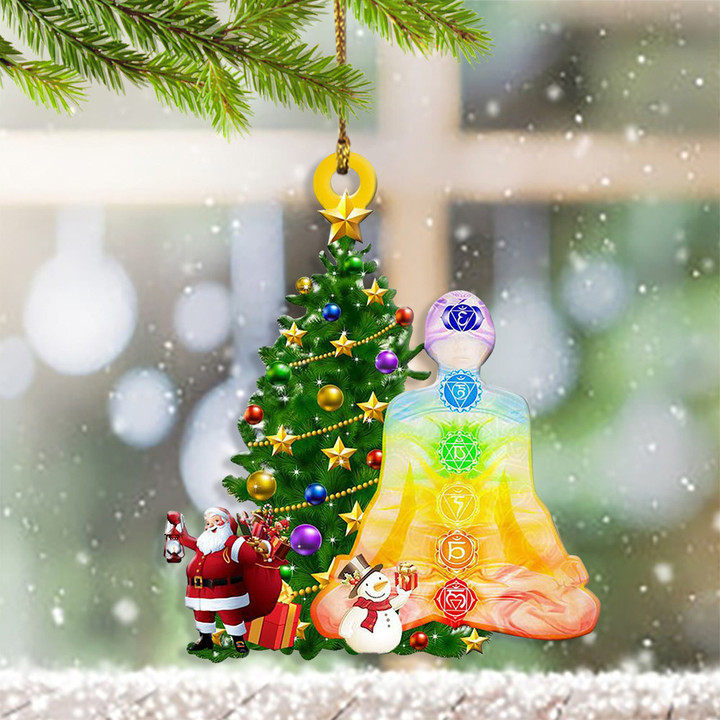 Meditation Christmas Ornament Hanging Christmas Ornaments Gifts For Meditation Lovers