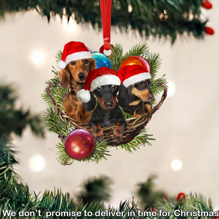Dachshund Christmas Ornament Christmas Holiday Dog Lover Tree Ornament Decorating Gift Ideas