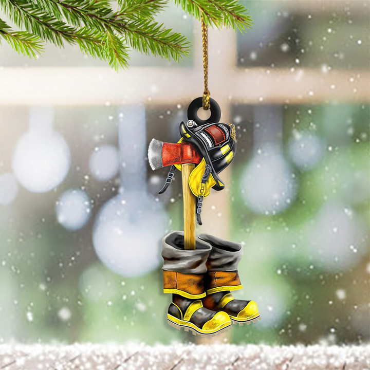 Firefighter Ornament Honoring US Firefighter Ornament Christmas Tree Decorations