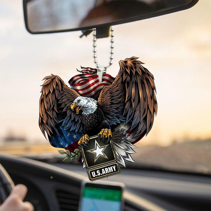 US Army Eagle American Car Hanging Ornament For Independence Day Car Mirror Hanging