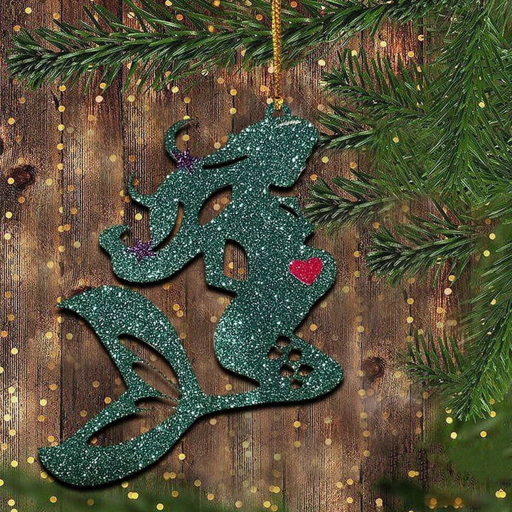 Pregnant Mermaid Ornament December Diamond Decorated Christmas Tree