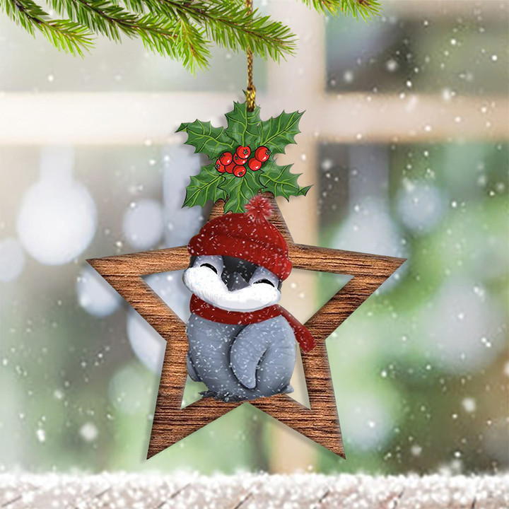 Baby Penguin Christmas With Star Ornament Cute Christmas Ornament Gifts For Penguin Lovers