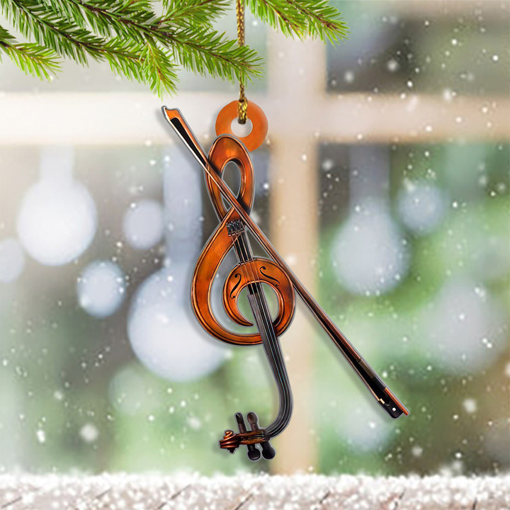 Sol Violin Ornament Musical Christmas Ornaments Christmas Gifts For Violinist