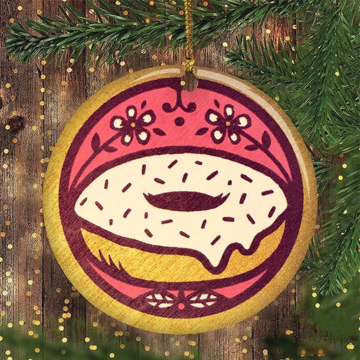 Donut Christmas Ornament Vintage Christmas Tree Decorations Donut Ornament For Food Lover