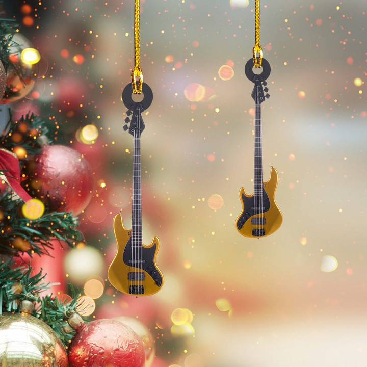 Guitar Bass 130 Christmas Ornament Music Christmas Ornament Cool Gifts For Guitar Players