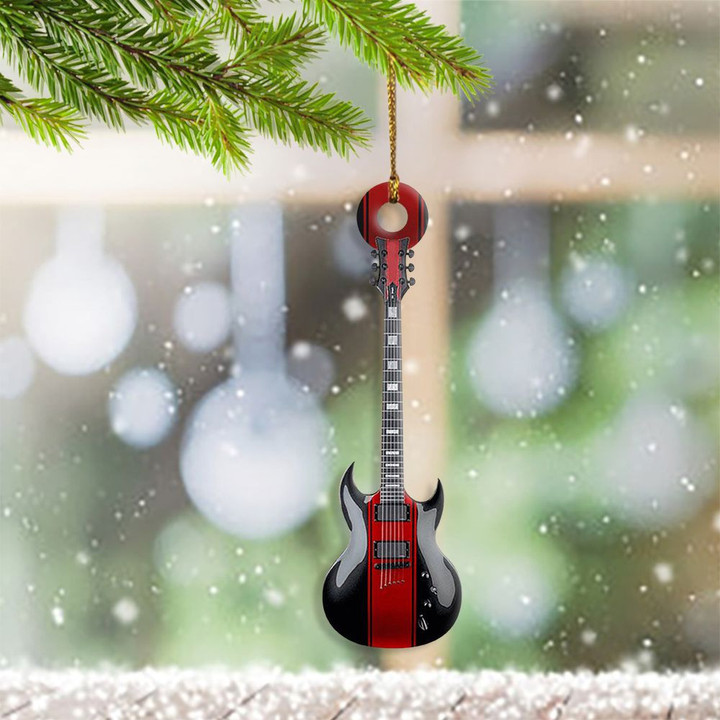 Electric Guitar Ornament Modern Christmas Ornaments Best Decorated Christmas Trees