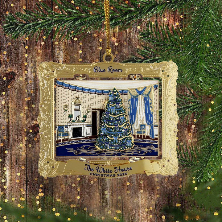 White House Christmas Ornament 2021 White House Blue Room Christmas Tree Decorations