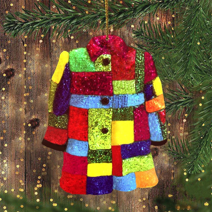 Coat Of Many Colors Ornament Rustic Christmas Tree Decoration Hanging Ornament