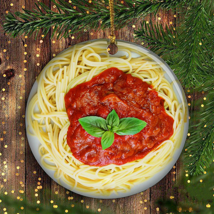 Spaghetti Ornament For Christmas Holiday Ornament Hanging Tree