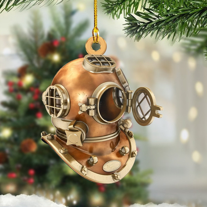 Scuba Diving Helmet Ornament Themed Christmas Ornaments Gifts For Divers