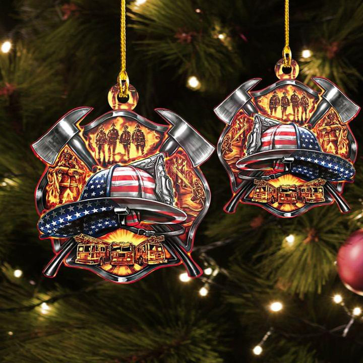 Firefighter Fireman Christmas Ornament Xmas Tree Decorations Firefighter Christmas Gift Ideas