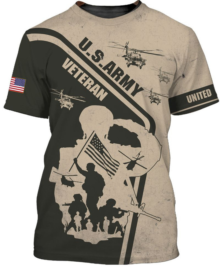 Veteran Shirt, Army Veteran, U.S Army Veteran Shirt All Over Printed Shirts - ATMTEE