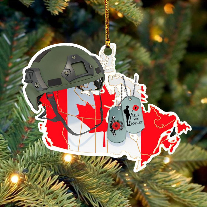 Canadian Veteran Ornament Remembrance Army Ornament Christmas Gifts For Him
