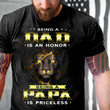 Veteran Shirt, Father's Day Shirt, Being A Dad Is An Honor Being A Papa Is Priceless T-Shirt KM2805 - ATMTEE