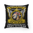 Veteran Pillow, I Own It Forever The Title Army Veteran Eagle US Flag Pillow, Gift For Veteran's Day - ATMTEE