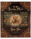 Mother's Day Gift For Mom, Mom Blanket, To My Mom, I Know It's Not Easy Lion Blanket - ATMTEE