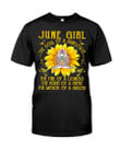 Birthday Shirt, June Girl The Soul Of A Sunflower, Gift For Her Unisex T-Shirt KM0904 - ATMTEE