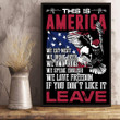 This Is America If You Don't Like It Leave Poster - ATMTEE
