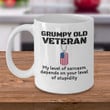 Grumpy Old Veteran, DD 214 Gifts ,Veterans Day Gift White Mug - ATMTEE