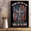 Stand For The Flag Kneel For The Cross Poster - ATMTEE